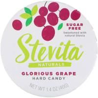 Stevita, Naturals, леденцы без сахара, славный виноград, 40 gг
