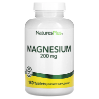 Nature's Plus, Магний, 200 мг, 180 таблеток