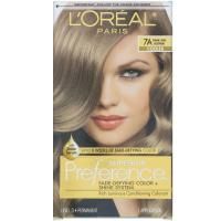L'Oreal, Краска для волос Superior Preference с технологией против вымывания цвета и системой придания сияния, холодный, темный пепельный блонд 7A, на 1 применение