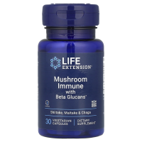Life Extension, Mushroom Immune with Beta Glucans, 30 вегетарианских капсул