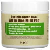 Purito, Центелла Green Level All In One Mild Pad, 70 подушечек, (130 мл)
