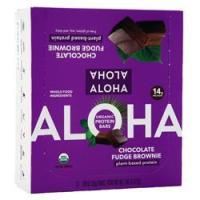 Aloha Bay, Органический Протеиновый Батончик - Брауни с Шоколадной Помадкой на растительной Основе 12 батончиков