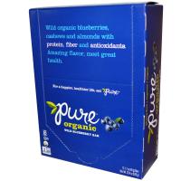 Pure Organic, Органическая дикая черника, 12 батончиков, 1,7 унций (48 г) каждый