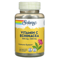 Solaray, Витамин C с эхинацеей, 500 мг , 120 вегетарианских капсул