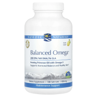 Nordic Naturals, Balanced Omega™, со вкусом лимона, 830 мг, 180 капсул (415 мг в 1 капсуле)