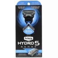 Schick, Hydro 5 Sense Hydrate, бритва, 1 бритва, 2 кассеты