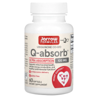 Jarrow Formulas, Q-absorb коэнзим-Q10, 100 мг, 60 капсул