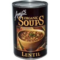 Amy's, Органические супы, чечевица, 14,5 унции (411 г)