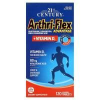 21st Century, Arthri-Flex Advantage + витамин D3, 120 таблеток с энтеросолюбильным покрытием