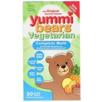 Hero Nutritional Products, Вкусные мишки, полный комплекс витаминов, вегетарианский продукт, вкус натуральных фруктов, 90 жевательных конфет в виде медвежат
