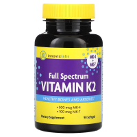 InnovixLabs, полный спектр витаминов K2, 90 капсул