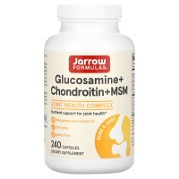 Jarrow Formulas, Глюкозамин + Хондротин + МСМ (Метилсульфонилметан), 240 капсул