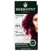 Herbatint, Flash Fashion, травяная гель-краска для перманентного окрашивания волос, ФФ 3, сливовый, 135 мл