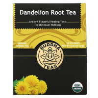 Buddha Teas, Органический травяной чай, корень одуванчика, 18 чайных пакетиков, 0,83 унции (24 г)