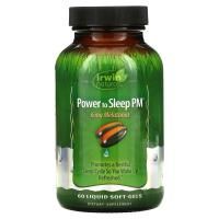 Irwin Naturals, Power to Sleep PM, 6 мг мелатонина, 60 мягких таблеток с жидкостью