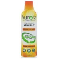 Aurora Nutrascience, Мега-липосомный витамин С, Органический фруктовый вкус, 3000 мг, 16 ж. унц.(480 мл)