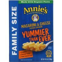 Annie's Homegrown, Macaroni & Cheese, Family Size, Classic Cheddar, 10.5 oz (298 g)