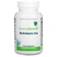 Seeking Health, Optimal Multivitamin Methly One, с L-5-МТГФ и метилом B12, 45 вегетарианских капсул