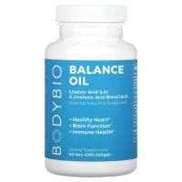 BodyBio, Balance Oil, линолевая кислота (ЛК) и смесь линоленовой кислоты (АЛК), 60 мягких таблеток без ГМО