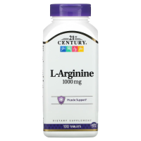 21st Century, L-аргинин, 1 000 мг, 100 таблеток