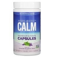 Natural Vitality, Calm, Magnesium Glycinate Capsules with Lavender & Lemon Balm, 180 Vegetarian Capsules