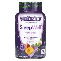 VitaFusion, SleepWell, средство, улучшающее сон, для взрослых, 60 жевательных таблеток