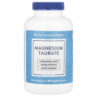 The Vitamin Shoppe, Таурат магния, 180 растительных капсул
