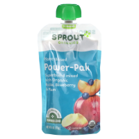 Sprout Organic, Power Pak, для детей от 12 месяцев, яблоко с суперсмесью и голубикой, 113 г (4,0 унции)