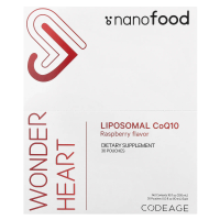 CodeAge, Wonder Heart, липосомальный коэнзим Q10, малиновый вкус, 30 пакетиков по 0,3 жидкой унции (10 мл) каждый