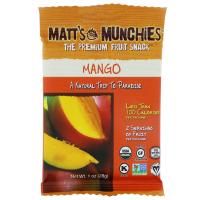 Matt's Munchies, Манго, Упаковка из 12 штук, 1 унция (28 г) каждая