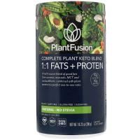 PlantFusion, Растительный комплекс для кетодиеты, жиры и белки 1:1, натуральный вкус — без стевии, 290 г