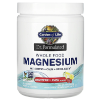 Garden of Life, Dr. Formulated, порошок магния из цельных продуктов, малина и лимон, 198,4 г
