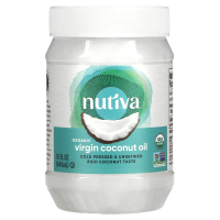 Nutiva, кокосовое масло, холодной выжимки, 15 жидких унций (444 мл)