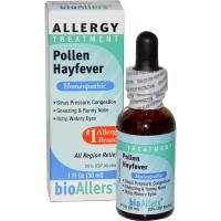 NatraBio, bioAllers, лечение аллергии, поллиноз, 1 жидкая унция (30 мл)