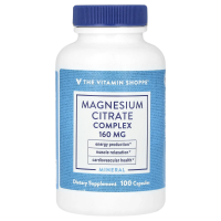The Vitamin Shoppe, комплекс цитрата магния, 160 мг, 100 капсул