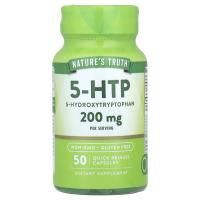 Nature's Truth, 5-HTP, 200 мг, 50 капсул с быстрым высвобождением (100 мг в каждой капсуле)