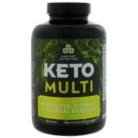 Dr. Axe / Ancient Nutrition, Keto Multi, ферментированная смесь витаминов и минералов, 180 капсул