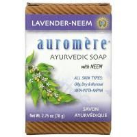 Auromere, Аюрведическое мыло с лавандой Ним-Ним 2,75 унции