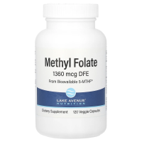 Lake Avenue Nutrition, Метилфолат, 800 мкг, 120 растительных капсул