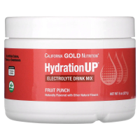 California Gold Nutrition, HydrationUP, порошок для приготовления электролитического напитка, фруктовый пунш, 227 г (8 унций)