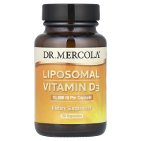 Dr. Mercola, Липосомальный витамин D3, 10000 МЕ, 30 капсул