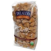 DeLallo, Ракушки № 91, 100% органическая паста из цельной пшеницы, 454 г