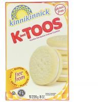 Kinnikinnick Foods, KinniToos, ванильное печенье с сэндвичем и сливками, 8 унций (220 г)