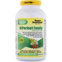 Super Nutrition, Мультивитамины «Идеальная семья», без железа, 240 таблеток