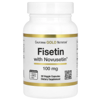 California Gold Nutrition, Fisetin with Novusetin, физетин, 100 мг, 90 растительных капсул