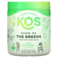 KOS, Show Me The Greens, супервкусная овощная смесь, сорбе из зеленого яблока, 285 г (10 унций)
