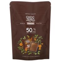 ChocZero, порционный черный шоколад, 50% какао, без сахара, 10 шт., 100 г (3,5 унции)