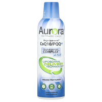 Aurora Nutrascience, Мега липосомальный CoQ10, органический фруктовый вкус, 300 мг, 480 мл (16 жидк. унций)