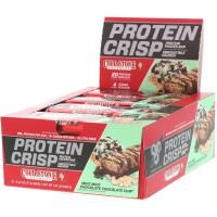 BSN, Protein Crisp, мятный-мятный шоколад с шоколадной крошкой, 12 батончиков, по 2,01 унции (57 г) каждый