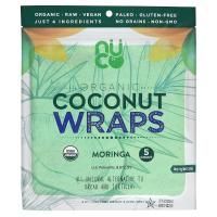 NUCO, Organic Coconut Wraps, Moringa, 5 Wraps (14 g) Each